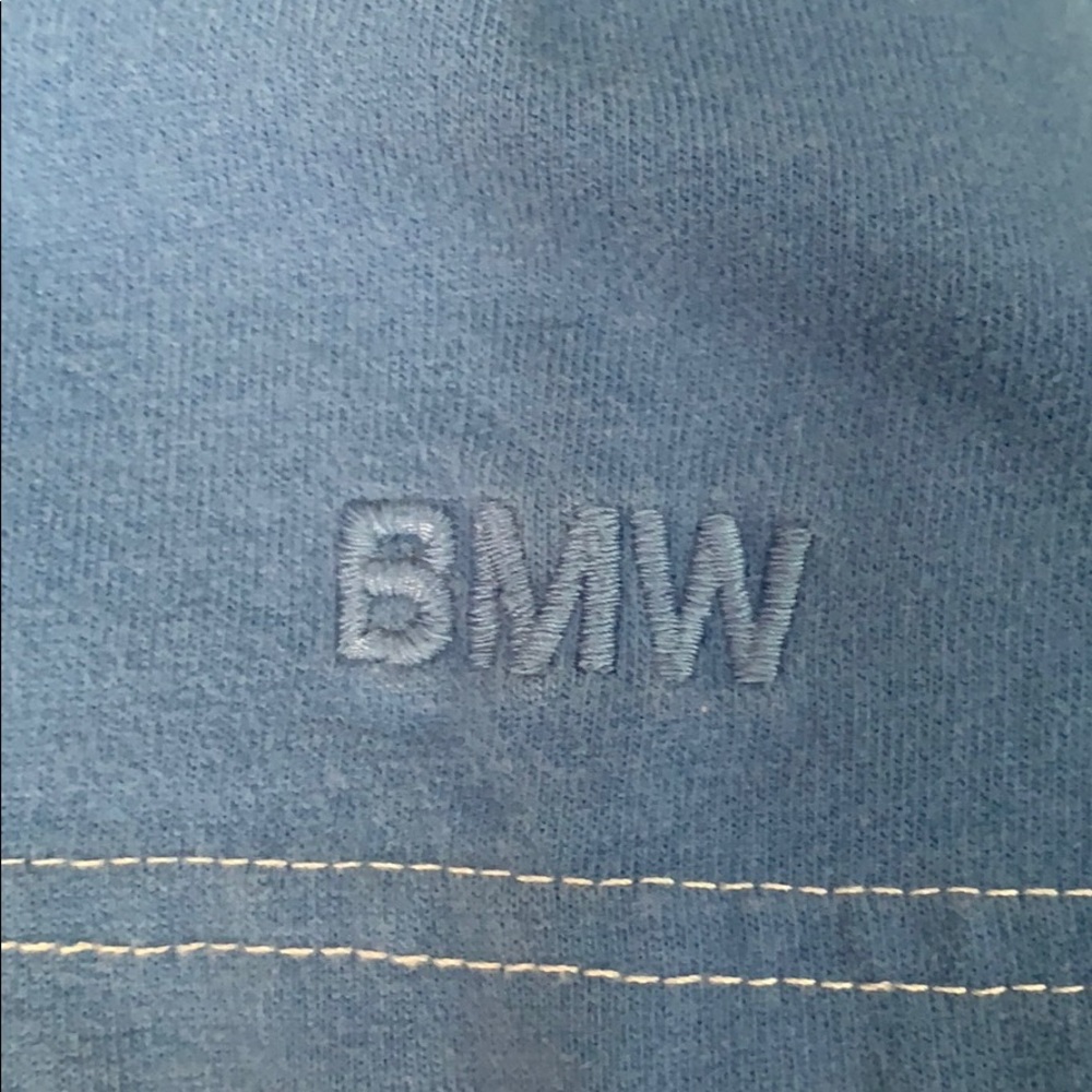 Blue BMW collar shirt